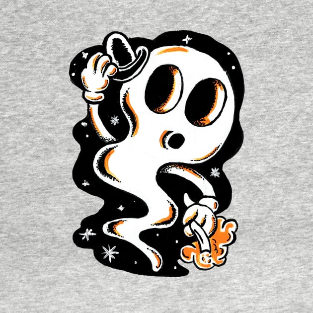 Smokin' Ghost by PungentBasementArt